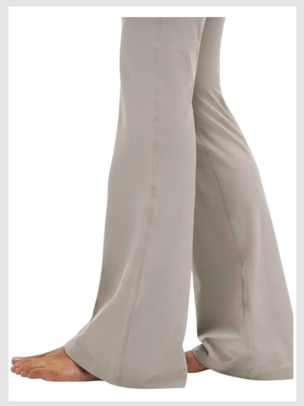 Lululemon Groove Nulu Flared Pant Ashen Rose Taupe High Rise Size 12